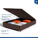 Ver imagem 5 de Cama Box Baú com Colchão de Espuma D45 Pillow Top Ortopédico Domo Casal 138cm