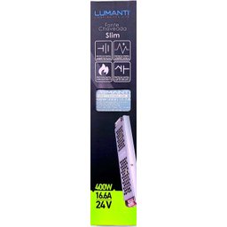 Fonte Driver Slim 24v Lumanti Bivolt 16.6a 400w - 4