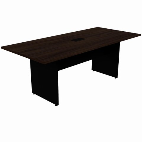 Mesa de Reunião Retangular Pé Painel 200x90cm Linha Versa Má