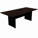 Ver imagem 1 de Mesa de Reunião Retangular Pé Painel 200x90cm Linha Versa Má