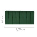 Ver imagem 2 de Painel Estofada Kiara 160cm Queen Size para Cama Box Quarto Suede Verde - Ahazzo Móveis