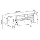 Ver imagem 5 de Rack para Sala de Estar Tv 55 Pol Orgânico Picasso B02 Cinamomo Off White - Lyam Decor