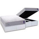Ver imagem 1 de Conjunto Box Baú Queen: Colchão Espuma Herval D33 / Ag 65 Feelcore + Base Crc Courano White (