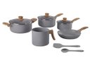 Ver imagem 1 de Conjunto de Panelas 7 Peças Easy Gris com Indução Brinox