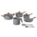 Ver imagem 1 de Conjunto de Panelas 7 Peças Easy Gris com Indução Brinox