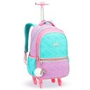 Ver imagem 2 de Kit Mochila de Rodinhas + Lancheira Térmica + Estojo Box Love Just Estrelas Denlex Colorido