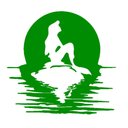 Ver imagem 1 de Adesivo Sereia Mar Praia Lua Decoração Banheiro:Verde