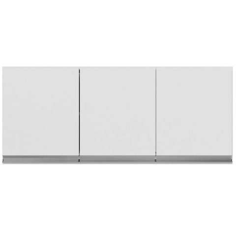 Armário Aéreo Andréia 3 Portas 120 Cm Branco Ajl Móveis