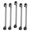 Ver imagem 1 de Barra de Apoio 40cm Aço Inox Kit 5 Unidades Acessibilidade Cadeirante Idoso Deficiente Banheiro Box 