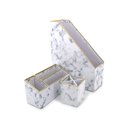 Ver imagem 1 de Kit Office Le Mármore Cinza Foil Gold com 1 Porta Revistas, 1 Porta Lápis e 1 Organizador de Mesa