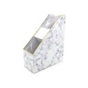 Ver imagem 2 de Kit Office Le Mármore Cinza Foil Gold com 1 Porta Revistas, 1 Porta Lápis e 1 Organizador de Mesa