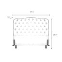 Ver imagem 3 de Cabeceira King 193 - Bello Box - Dunas Suede Preto