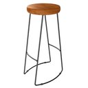 Ver imagem 5 de Kit 2 Banquetas Altas para Cozinha Estilo Industrial Aura D09 Peroba - Mpozenato