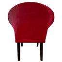 Ver imagem 3 de Kit 4 Cadeiras Sala de Estar Liz Veludo Vermelho