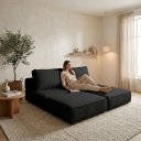 Ver imagem 3 de Sofá Cama 3 Lugares na Caixa 180 cm Versa Bouclê B05 - D'Rossi