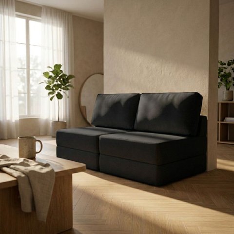 Sofá Cama 3 Lugares na Caixa 180 cm Versa Bouclê B05 - D'Rossi