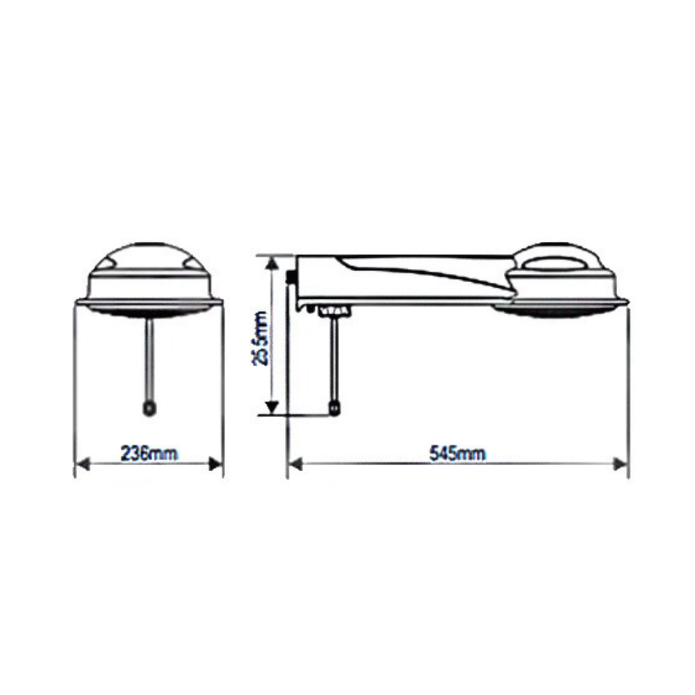 Ducha Elegance Eletrônica 127v/5.400w Branco - Fame - 2