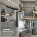 Ver imagem 4 de Balcão de Cozinha Agata 2 Portas MDP 70cm Branco e Cinza Madesa