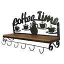 Ver imagem 5 de Prateleira Coffe Time Rústica em Ferro e Madeira