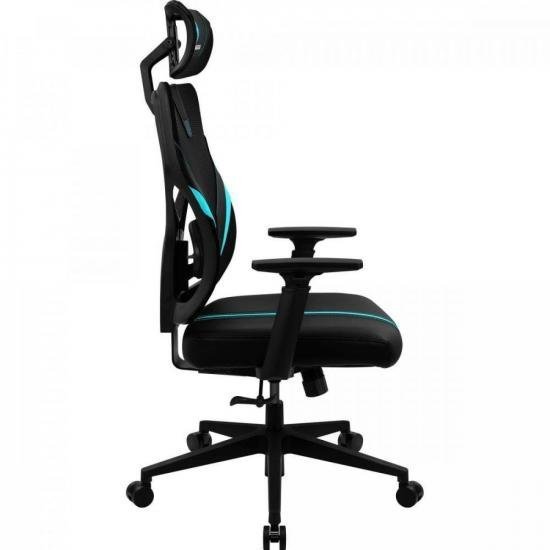 Cadeira Ergonomic Yama1 Preta/cyan Thunderx3 - 6