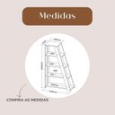 Ver imagem 4 de Conjunto Escrivaninha Regulável Estilo Industrial com 2 Gavetas e Estante Star 5 Prateleiras Freijo Preto Artany