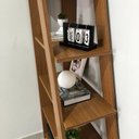 Ver mais imagens de Conjunto Escrivaninha Regulável Estilo Industrial com 2 Gavetas e Estante Star 5 Prateleiras Freijo Preto Artany