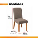 Ver imagem 4 de Conjunto Sala de Jantar Amsterdã New Mesa com Tampo Giratório 6 Cadeiras Trieste Madeirado/Mascavo