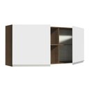 Ver imagem 6 de Armário de Cozinha Aéreo 150 cm 2 Portas e 2 Nichos Rustic/Branco Glamy Madesa