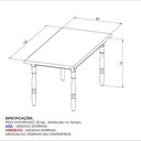 Ver imagem 2 de Mesa de Jantar 160cm Multimóveis Cr20278 Mel Mel