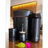 Kit Chimarrão preto mateira, cuia Stanley, bomba Stanley bojo colher, garrafa Aladdin 1L e porta - 11