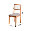 Ver imagem 4 de Conjunto Sala de Jantar Mesa Santiago 1,36 com 6 Cadeiras e Tampo Giratório