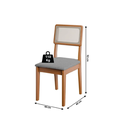 Ver imagem 5 de Conjunto Sala de Jantar Mesa Santiago 1,36 com 6 Cadeiras e Tampo Giratório