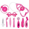 Kit Médico Brinquedo Infantil com Maleta Doutor Fenix 10 Peças Rosa - 6