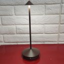 Ver imagem 4 de Luminaria de Mesa Abajur Led 3 Tons Controle de Intensidade Touch Bateria Recarregavel Usb Cabeceira