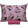 Jogo de Lençol 2 e 3 Peças Portallar Disney Big Minnie-rosa Cravo Solteiro - 1