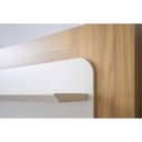 Ver imagem 3 de Rack Bancada C/ Painel P/ Tv até 70 Pol Munique 3 Portas 2 Prateleiras e Led 190x200cm Tauari/off