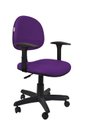 Ver imagem 1 de Cadeira Executiva Giratoria Zeus com Braco - Couro Sintetico Corano - Roxo