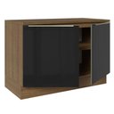 Ver imagem 6 de Balcão de Pia 120 cm 2 Portas Rustic/Preto Lux Madesa