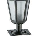 Ver imagem 3 de Balizador de Jardim Colonial em Alumínio Luminária para Muro Preta Lente Fosca Clássica Dital