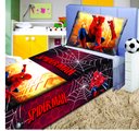 Ver imagem 1 de Jogo De Lençol Decorativo E Fronha Solteiro Homem Aranha , Kit 2 pçs