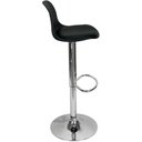 Ver imagem 4 de Conjunto 2 Banquetas Joly Eames Base Giratória Cromada Movescan Preta Preta; Branco