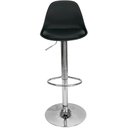 Ver imagem 3 de Conjunto 2 Banquetas Joly Eames Base Giratória Cromada Movescan Preta Preta; Branco