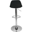 Ver imagem 5 de Conjunto 2 Banquetas Joly Eames Base Giratória Cromada Movescan Preta Preta; Branco