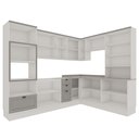 Ver imagem 4 de Cozinha Completa 16PTS 4GAVS s/Tpo Iluminata Branco/Fendi