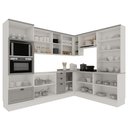 Ver imagem 3 de Cozinha Completa 16PTS 4GAVS s/Tpo Iluminata Branco/Fendi