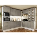 Ver imagem 1 de Cozinha Completa 16PTS 4GAVS s/Tpo Iluminata Branco/Fendi