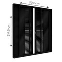 Ver imagem 3 de Porta de Alumínio Balcão de Correr Central Flex 214,5x200cm Lucasa Eccellente Preto