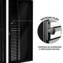 Ver imagem 7 de Porta de Alumínio Balcão de Correr Central Flex 214,5x200cm Lucasa Eccellente Preto