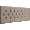 Cabeceira Painel Estofada Dubai Deluxe Queen Bege 1,60m - Pc Móveis - 1