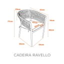 Ver imagem 2 de Cadeira Empilhável para Área Externa Piscina Varanda Ravello Fratini